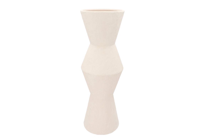 <h4>Lisboa White Vase Vivo 21x21x61cm</h4>