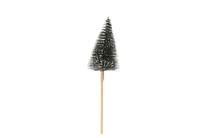 <h4>Pick Shine Christmas Tree Snow Majestic Green 17cm Ass P24</h4>