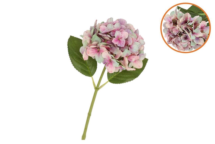 <h4>Silk Hydrangea Light Purple 14x45cm</h4>