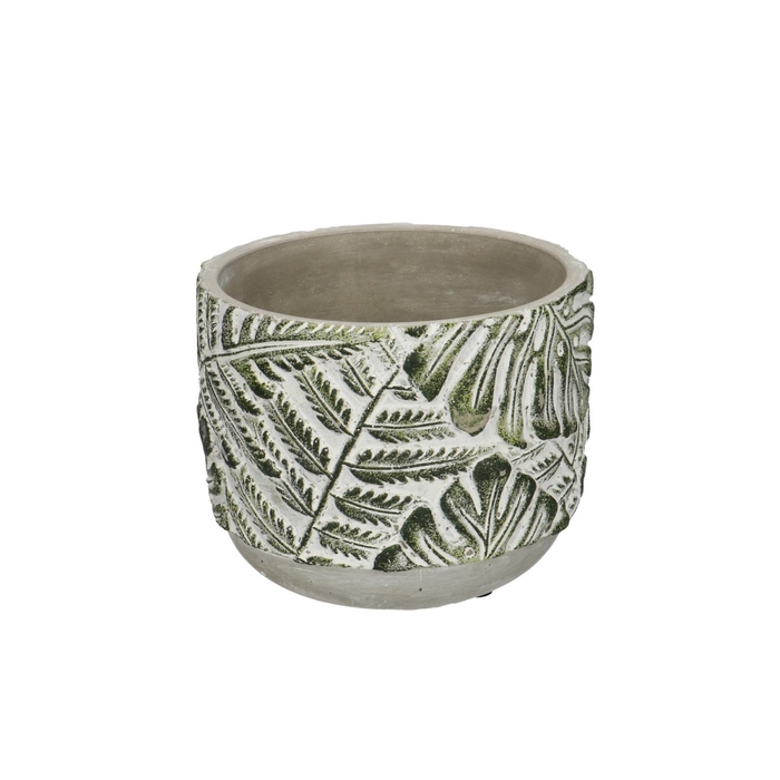 <h4>Ceramics Stone Leaf pot d13.5*11cm</h4>