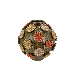 Riva Wild Green Vase Bol Flower 30x30x30cm