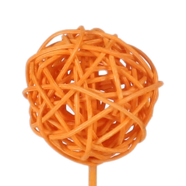 <h4>Bijsteker Bruce ball 5cm+50cm stok oranje</h4>