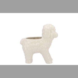 Easter Happy White Vase Sheep 14x8x18cm Nm