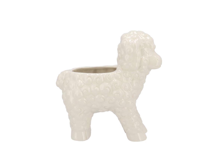 <h4>Easter Happy White Vase Sheep 14x8x18cm Nm</h4>