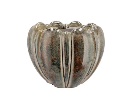 <h4>Inga Green Pot Round Active Glaze 25x25x19cm Nm</h4>