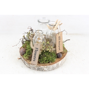 arr2 MB - Hout schijf 3fles Hoog 285/4