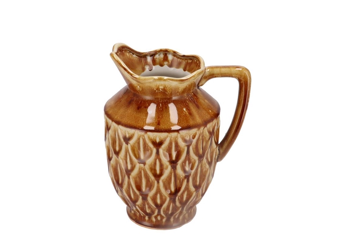 <h4>Inga Boa Brown Vase Active Glaze 21x17x26cm</h4>