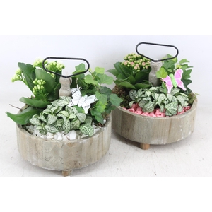 arr2 PL - Etagere rond 5x - roze/wit