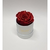 Box rd 8cm glitter wit-rood
