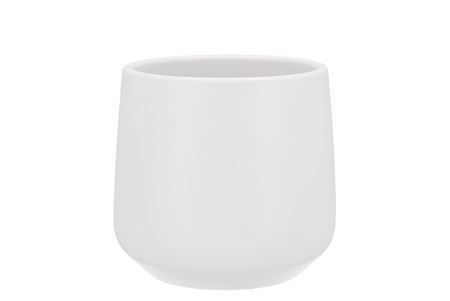 <h4>Ceramic White Matt Pot Orchid Berlin 14cm</h4>