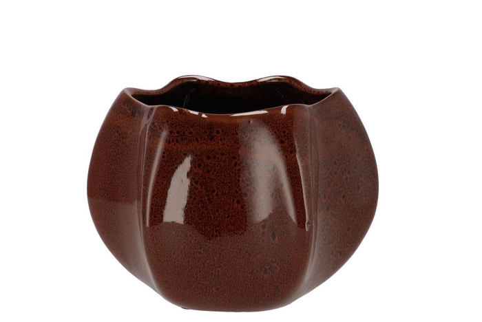<h4>Annecy Brown Pot Structure 19x19x15cm</h4>