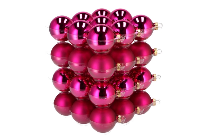Glass Ball Fuchsia 57mm P/36