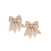 Deco Shine Bow Cozy Champagne 19x24cm Per 2