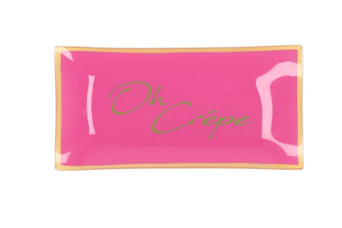 Plate Rectangle Oh Crepe 20x10x2cm Nm