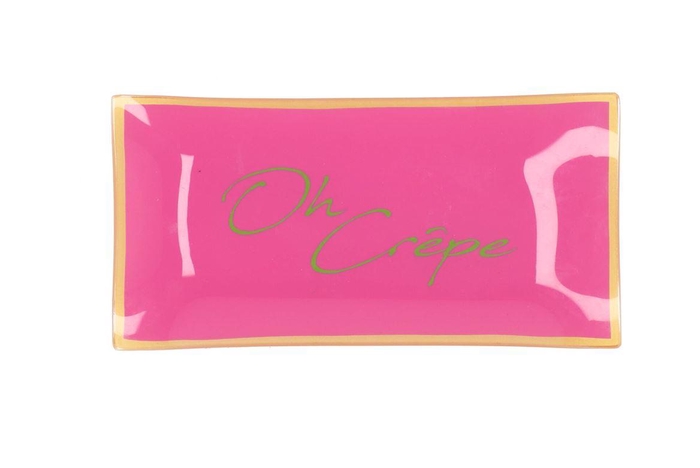 Plate Rectangle Oh Crepe 20x10x2cm