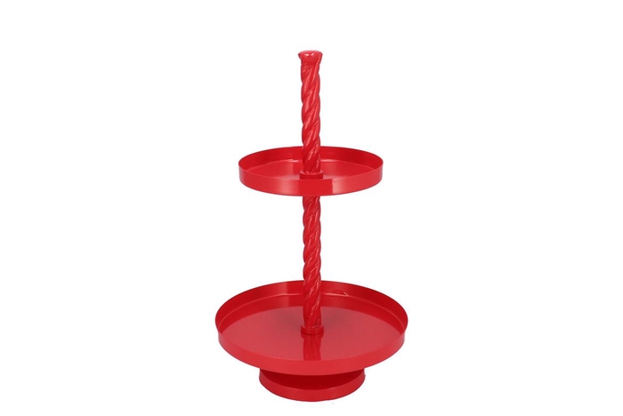 Storage Shelf Swirl Jolly Red 35x35x62cm
