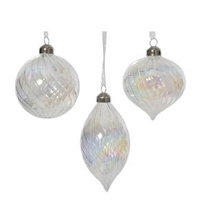 Kerstbal Bal deco glas 80mm