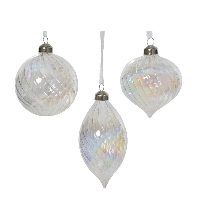 <h4>Christmas bauble Ball deco glass 80mm</h4>