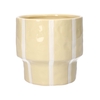 DF03-710163559 - Pot Ariona d15xh14.8 cream+white stripes