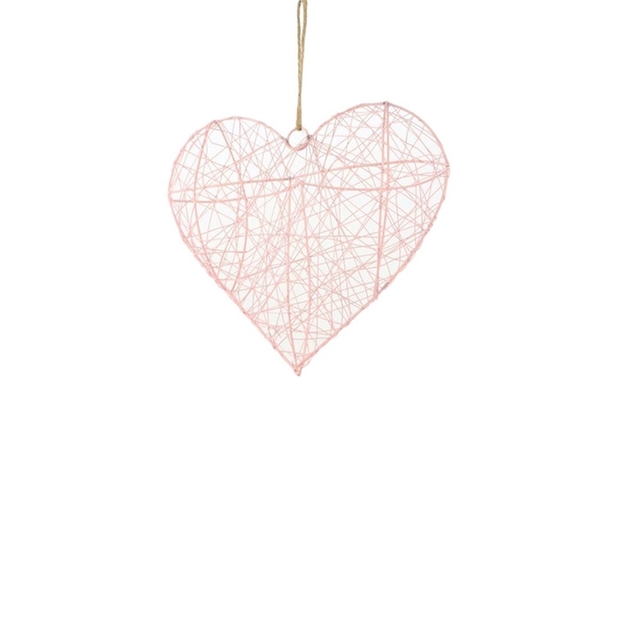 Mothersday deco hanging heart 30 25 10cm