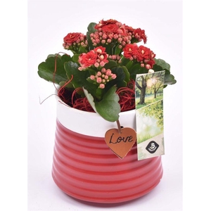 Keramiek met love hanger 11.5CM