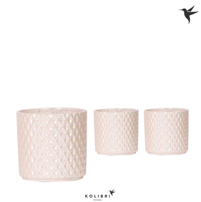 <h4>Kolibri Home Diamond Pearl pot travertine</h4>