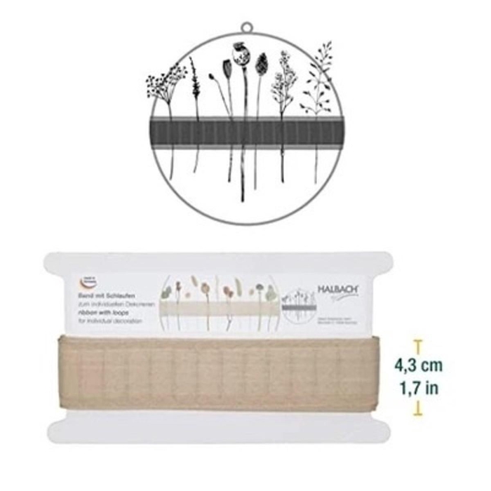 <h4>Woven met lussen 43mm 6m</h4>