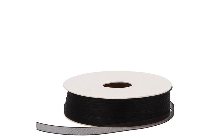 Ribbon Organza 85 Black 50mx7mm