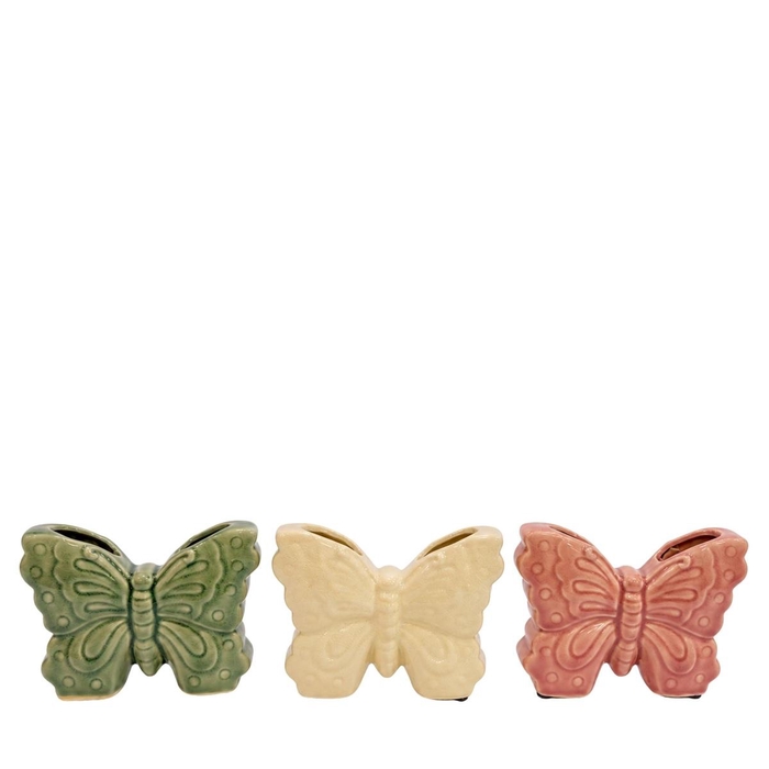 <h4>Ceramics Butterfly vase 15*4*11cm</h4>
