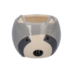 DF03-666650404 - Pot Racoon 8.8x8.5x7.5 grey