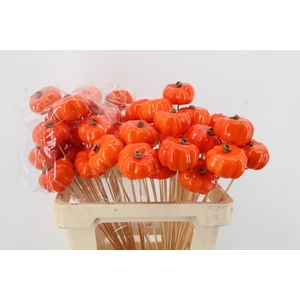 Stick Pumpkin 6cm Orange