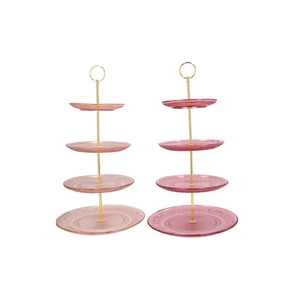 Dayah Sweets Pink Mix Cake Shelf Ass 15/18/20/25x46cm Nm