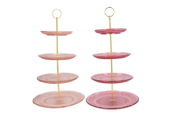 Dayah Sweets Pink Mix Cake Shelf Ass 15/18/20/25x46cm Nm