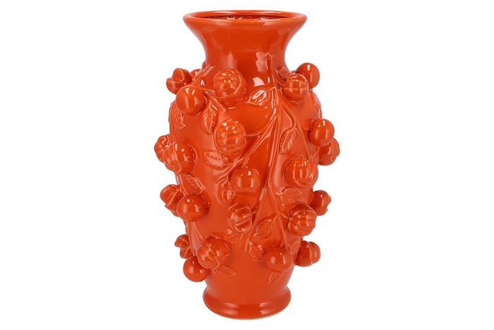 <h4>Fruit Mandarin Orange Vase 24x38cm Nm</h4>