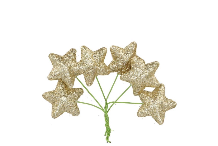 Pick Shine Star Cozy Gold 4x7cm Per 96
