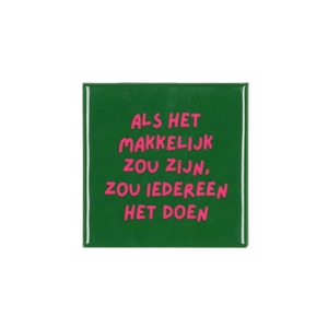 Tile Als Het Green 10x10x1cm