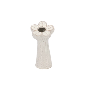 Mara White Vase Bloom 12x12x26cm