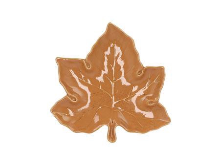 <h4>Leaf Maple Plate Brown 18x18x4cm Nm</h4>