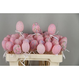 Stick Egg Easter Festival Pink