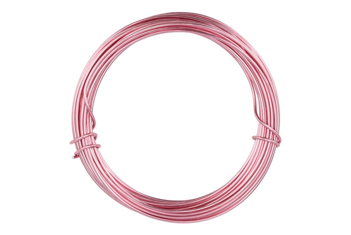 Wire Aluminium Pink 2mm X 12 Meter A 100gram
