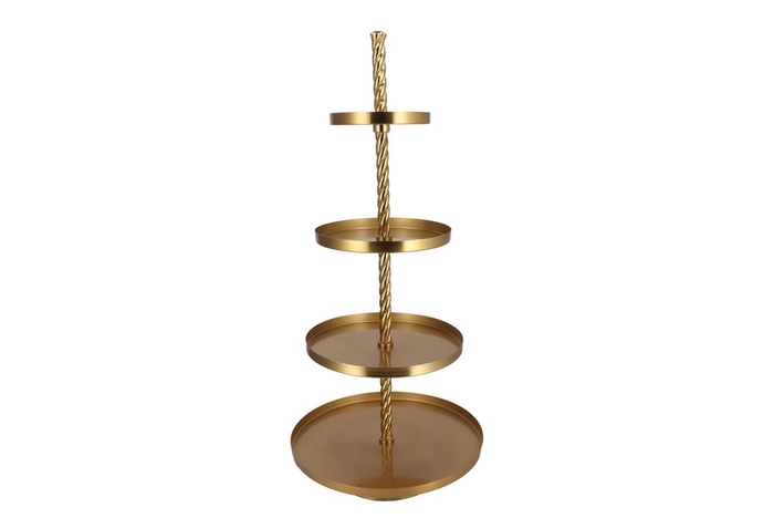 <h4>Storage Shelf Swirl Majestic Gold 56x56x125cm</h4>
