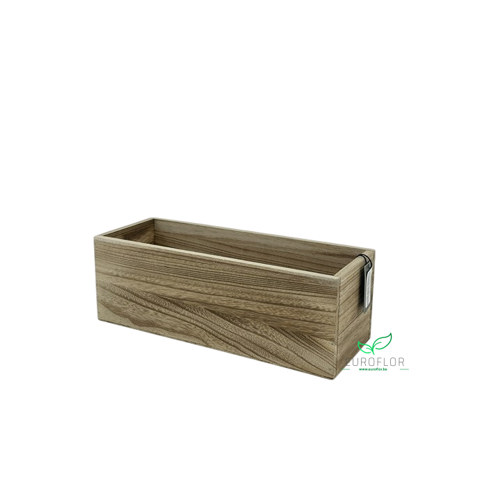 <h4>WOOD BASKET RECTANGLE 28X9,5XH10</h4>