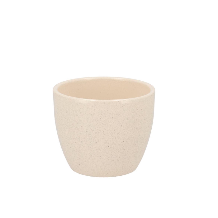 <h4>Ceramic Beige Stone Pot 7cm</h4>