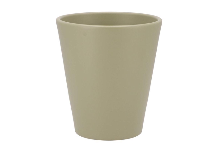 Ceramic Pistache Matt Pot Orchid 15x15cm
