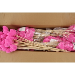 Stick Heart Fluffy 7,5cm Cerise