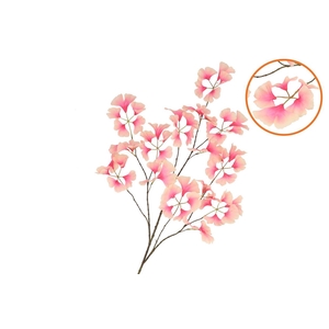 Silk Ginkgo Leaf Pink/champagne 130cm