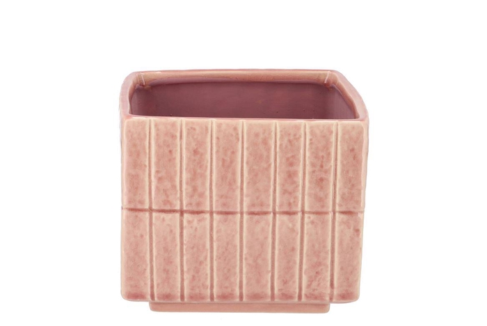 <h4>Mirre Old Pink Cube Pot 12x12x10cm</h4>
