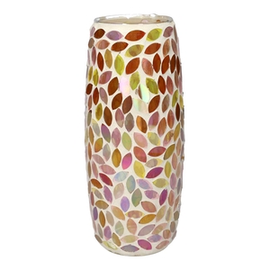 Vase Solira d7.8/10.2xh24 multi/whi