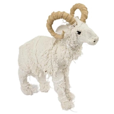 DF11-885532200 - Decorative item goat 52x21x57 white