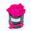 Box rd 12cm zwart-fuchsia